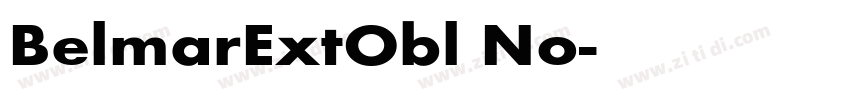 BelmarExtObl No字体转换
